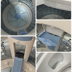 R715 ☀️ TOSHIBA 洗濯機 （洗濯5.0㎏) 16年製 AW-5G5 ⭐ 動作確認済 ⭐ クリーニング済の画像