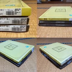 【中古/長期保管品/お引取り限定】■額縁3点セット■金ラック　箱入り■70判×2点＋A3×1点■の画像