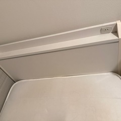 シングルベッド　マットレス付きの画像