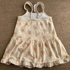 クマ柄 女の子 水着 120cmの画像