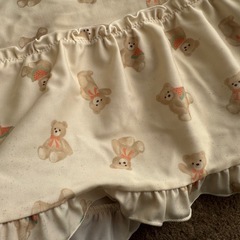 クマ柄 女の子 水着 120cmの画像