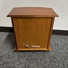 ✨昭和レトロ✨ オルゴール付き 木製ジュエリーボックスの画像
