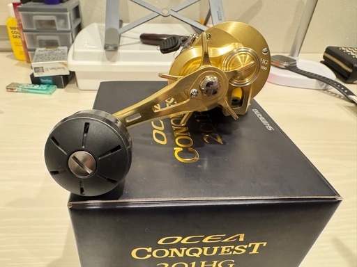 SHIMANO OCEA CONQUEST 201HG船用PE1.5号ライン付き