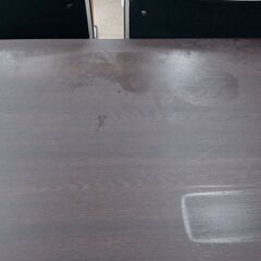 ★リユースのサカイ高崎店★TJ13627 カインズ デスク＆椅子セット こげ茶 H70×D51×W75 クリーニング済みの画像