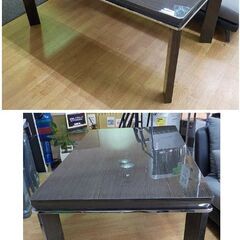 現状特価品！ 4人掛けダイニングセット 木目調天板 ブラック系 テーブル幅160㎝ チェア×4脚 食卓セット 黒　西岡店の画像