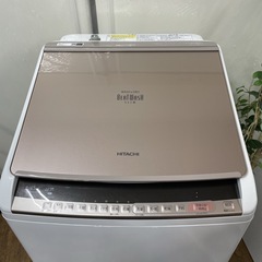 R368 ☀️ ジモティー限定特別価格！ HITACHI 洗濯乾燥機 （洗濯：8.0㎏ 乾燥：4.5㎏）18年製 BW-DV80C ⭐ 動作確認済 ⭐ クリーニング済の画像