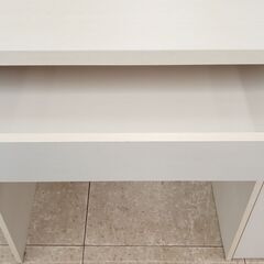 ★リユースのサカイ高崎店★TJ13629  デスク クリーム H73×D50×W87 クリーニング済みの画像
