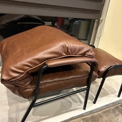 美品　リクライニングチェアー　オットマン付き
の画像