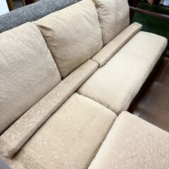 ニトリ カウチソファ ミツキ オットマン付きの画像