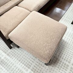 ニトリ カウチソファ ミツキ オットマン付きの画像