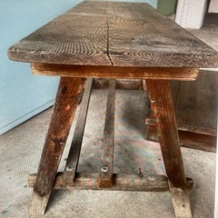 古家具　ベンチ　飾り台　踏台　2点まとめ　アンティーク　レトロ　ビンテージベンチの画像