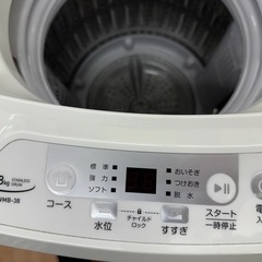 ⭐︎ドリーム荒牧店⭐︎ジモティー割引有⭐︎【クリーニング済み】山善　YWMB-38  3.8kg洗濯機　2021年製の画像