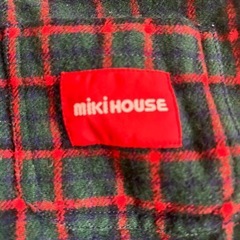 ミキハウス　80cm ロンパース　チェック柄の画像