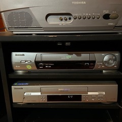 ブラウン管テレビ　VHSデッキの画像