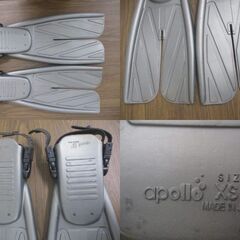 G∝足263 フィン apollo bio-fin pro アポロ バイオフィンプロ サイズ:XS 検：先割れフィン スキューバダイビング ダイビング用品 足立区/岩槻区の画像
