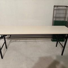 長机　ホワイトの画像