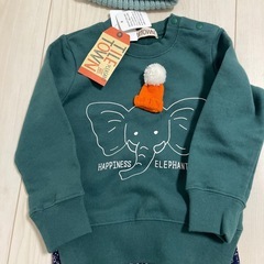 95センチ　冬服コーデ　タグ付きの画像