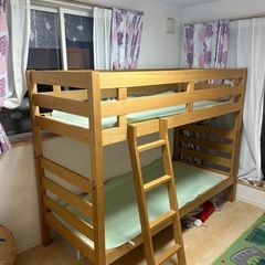 無印良品　木製二段ベッドの画像