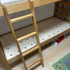 無印良品　木製二段ベッドの画像