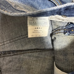 メンズトレーナーとデニムの画像