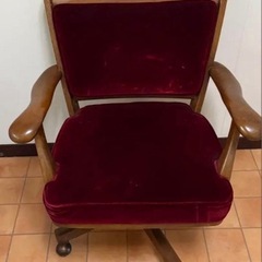 ◆希少◆オールドカリモク コロニアル karimoku デスクチェア モケットの画像