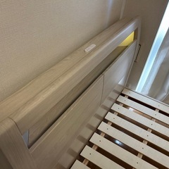 【2025年製】ニトリ すのこセミダブルベッドフレーム(KB WW ST)の画像