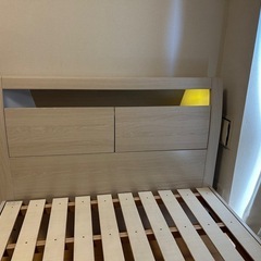 【2025年製】ニトリ すのこセミダブルベッドフレーム(KB WW ST)の画像