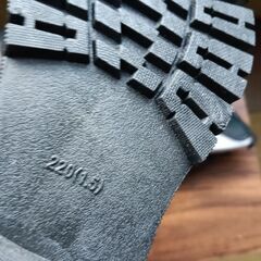 新品 22cm レディース ブーツ ブラック 厚底 シューズ サイドゴア 識別番号:【B214-S】の画像