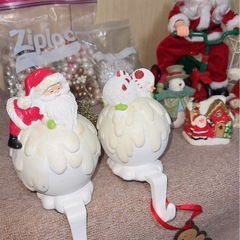 クリスマス　置物の画像