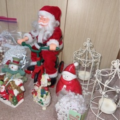クリスマス　置物の画像