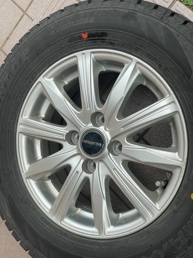 【美品】185/70R14 スタッドレスタイヤ　ブリヂストンwintermaxx wm02 バルミナホイール