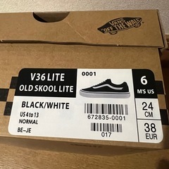 VANS 24cm スニーカーの画像