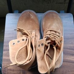 新品 23cm レディース ブーツ ブラウン 厚底 シューズ サイドゴア 識別番号:【B215-S】の画像