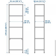 IKEA ガラス棚　ヴィットショーの画像