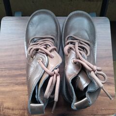 新品 23cm レディース ブーツ ブラウン 厚底 シューズ サイドゴア 識別番号:【B216-S】の画像