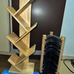 CDラック　3個と小物ラックの画像