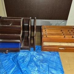 CDラック　3個と小物ラックの画像