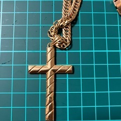 K18喜平とクロス 16面トリプルMカット 　の画像