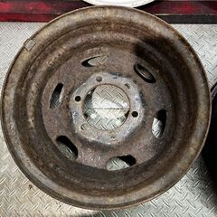 TOYOTA トヨタ 40ランクル/60ランクル 純正スチールホイール 15インチ 4本 6J6HPCD139.7約-5　(MHD492)クレジットカード QRコード決済可能の画像