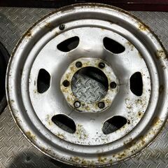 TOYOTA トヨタ 40ランクル/60ランクル 純正スチールホイール 15インチ 4本 6J6HPCD139.7約-5　(MHD492)クレジットカード QRコード決済可能の画像