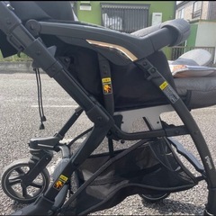 【☆美品☆】ピジョン☆ベビーカー☆ノートアール☆両対面式☆Pigeon☆ブラックの画像
