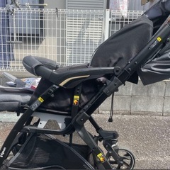 【☆美品☆】ピジョン☆ベビーカー☆ノートアール☆両対面式☆Pigeon☆ブラックの画像