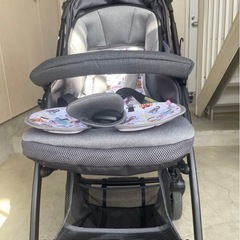 【☆美品☆】ピジョン☆ベビーカー☆ノートアール☆両対面式☆Pigeon☆ブラックの画像