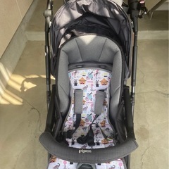 【☆美品☆】ピジョン☆ベビーカー☆ノートアール☆両対面式☆Pigeon☆ブラックの画像