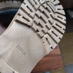 新品 23cm レディース ブーツ ブラック 厚底 シューズ サイドゴア 識別番号:【B218-S】の画像