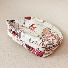 Izak Zenou パリイラストポーチ 2点セットの画像