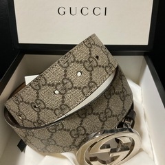 グッチ　GUCCI GG スプリーム　モノグラム　メンズ　ベルト の画像