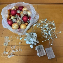クリスマス　オブジェ　ガーランドセットの画像