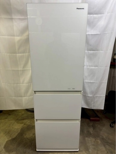 【成約済み】【年末セール】【6ヶ月保証】Panasonic 3ドア冷蔵庫 NR-C371GN-W 2020年製 365L