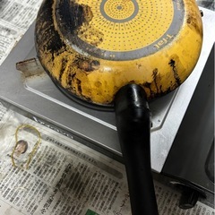 USED  ジャンク品 　T-falフライパン  20cm イエローの画像